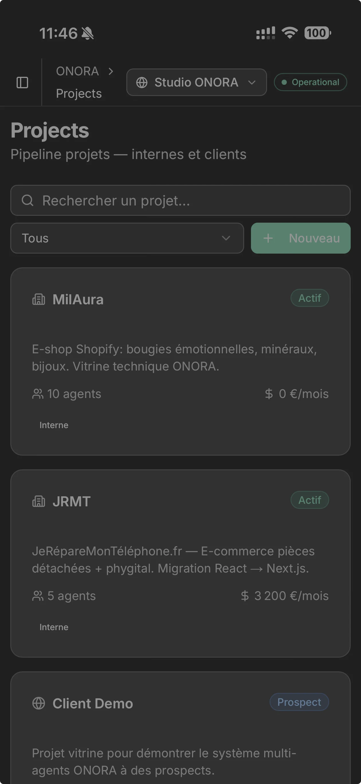 Monitoring temps réel